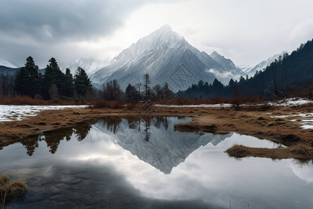 美丽额雪山图片