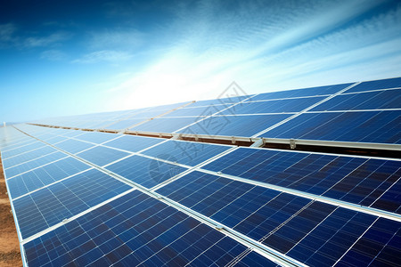 储能技术现代太阳能电池板背景