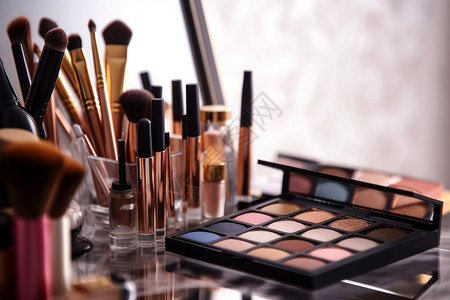 美妆产品背景图片