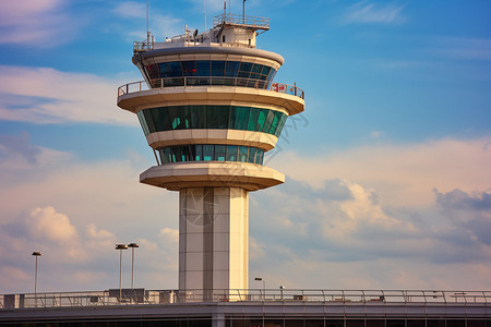 机场的控制塔台高清图片