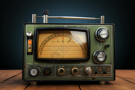 一台复古收音机图片