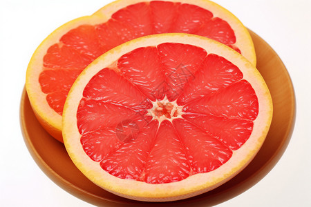 柚子水果切片图片