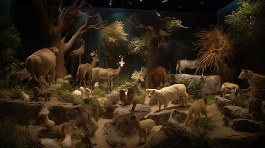 科学博物馆野生动物展览图片