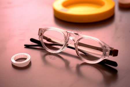 护理矫正的眼镜高清图片