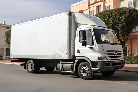 商业物流货物运输卡车图片
