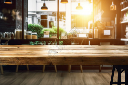 一张木板桌子背景图片