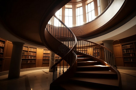 图书馆楼梯图片