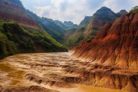 谷岩壁纸丹霞山国家地质公园背景