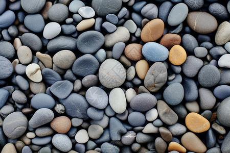 海滩的小石头高清图片
