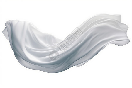 白色织物白色光滑丝绸围巾织物背景
