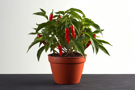 红辣椒植物图片