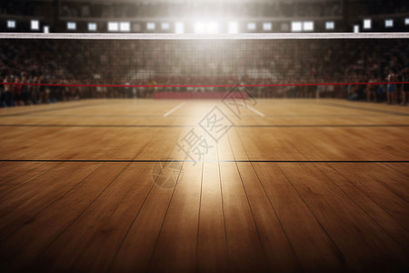 室内排球比赛场地背景图片