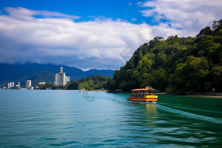 美丽的潭水背景