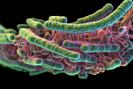 正常的人体肠道正常菌群的一部分设计图片