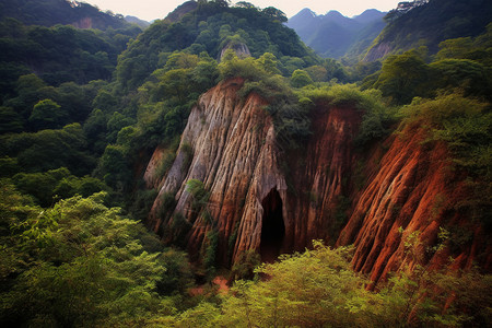 原始森林的美景图片