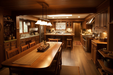 家庭风格厨房背景图片