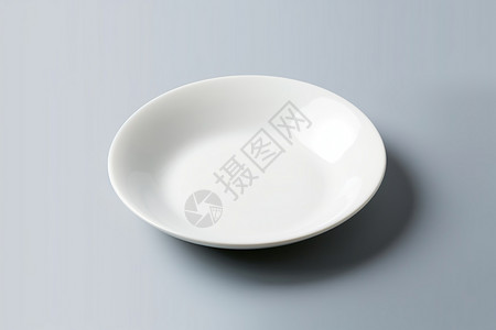 圆形字中素材白色的陶瓷盘子背景