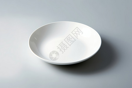 一个白色的盘子高清图片