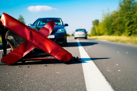 道路素材高清高清车祸现场背景