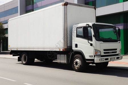 商业货物运输卡车背景图片