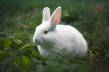 光滑的兔子背景图片