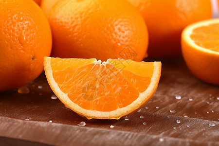 富含维C的橙子背景图片