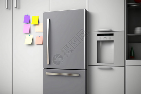 电子的冰箱冻结冰箱门高清图片