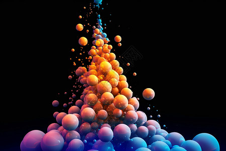 发光小球素材各种颜色的圆球设计图片
