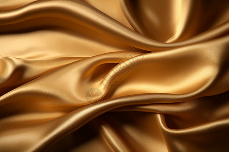 漂浮金色绸布光滑的丝绸背景