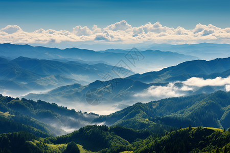 起伏的高山起伏的山脉背景