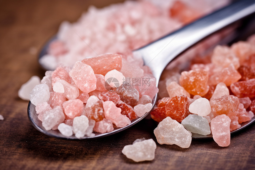 健康的岩盐食品图片