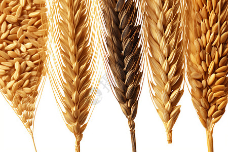 小麦作物晒干粮食图片