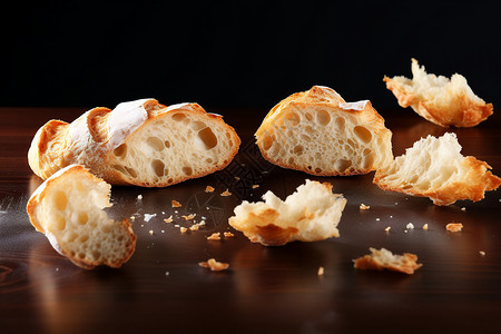 意大利传统烤面包背景图片