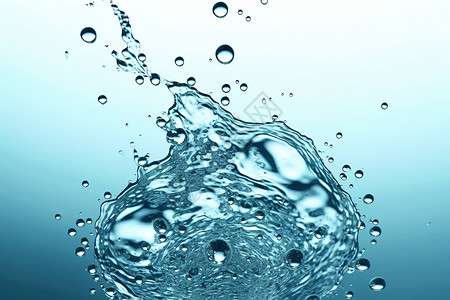 清凉的水滴背景背景图片