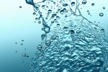 蓝色的水滴背景图片