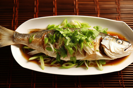 家常菜蒸鱼食品背景图片