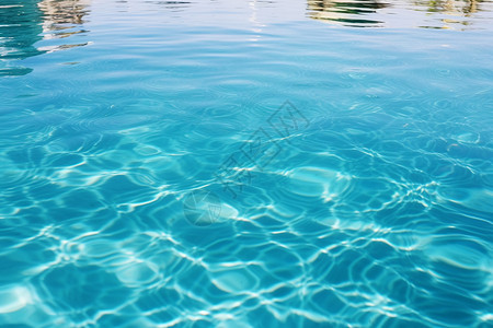 天蓝色泳池背景图片