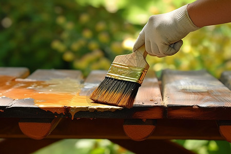 家具油漆刷油漆的刷子背景