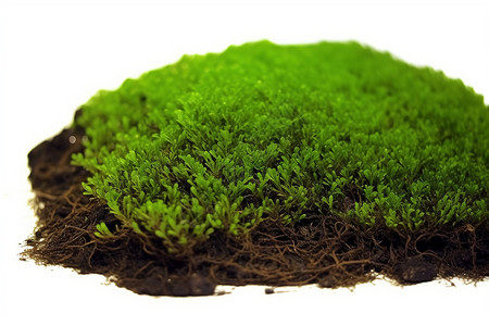 湿润的泥炭藓高清图片