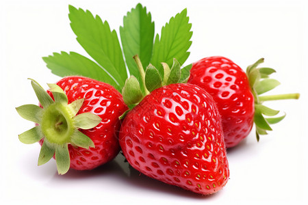 香甜的草莓背景图片