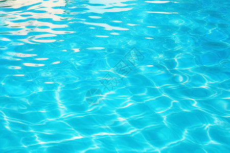 蓝蓝的水面游泳池水池高清图片