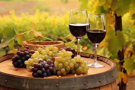葡萄酒产品图背景图片