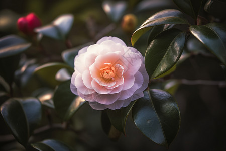 淡淡清香的山茶花高清图片