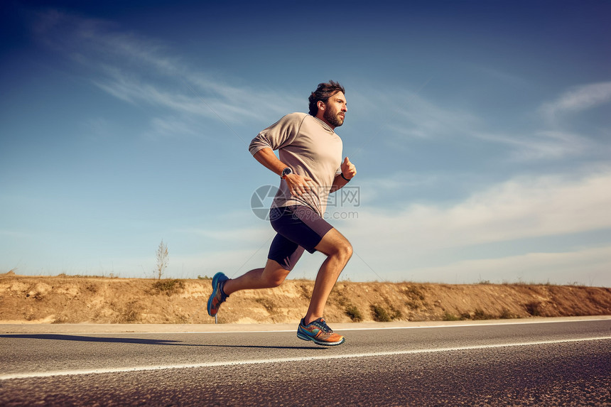 慢跑的男人图片