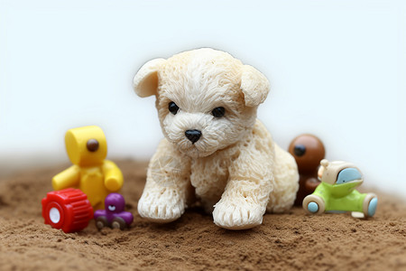 白色小熊玩偶柔软的玩具熊背景