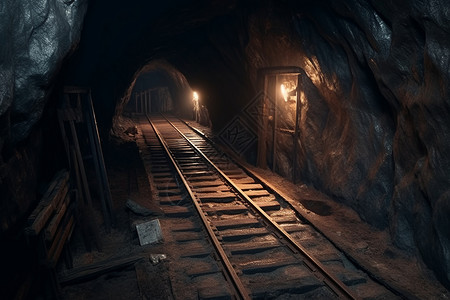 底下的煤矿隧道图片