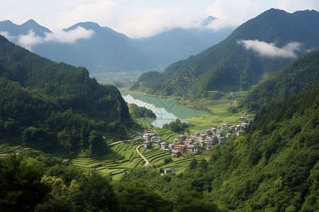 丘陵山区中国偏僻山区背景