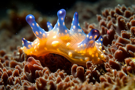 海底的奇特生物背景图片
