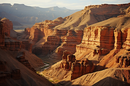 哈萨克斯坦峡谷图背景图片