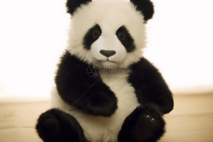 可爱美丽的熊猫玩偶图片